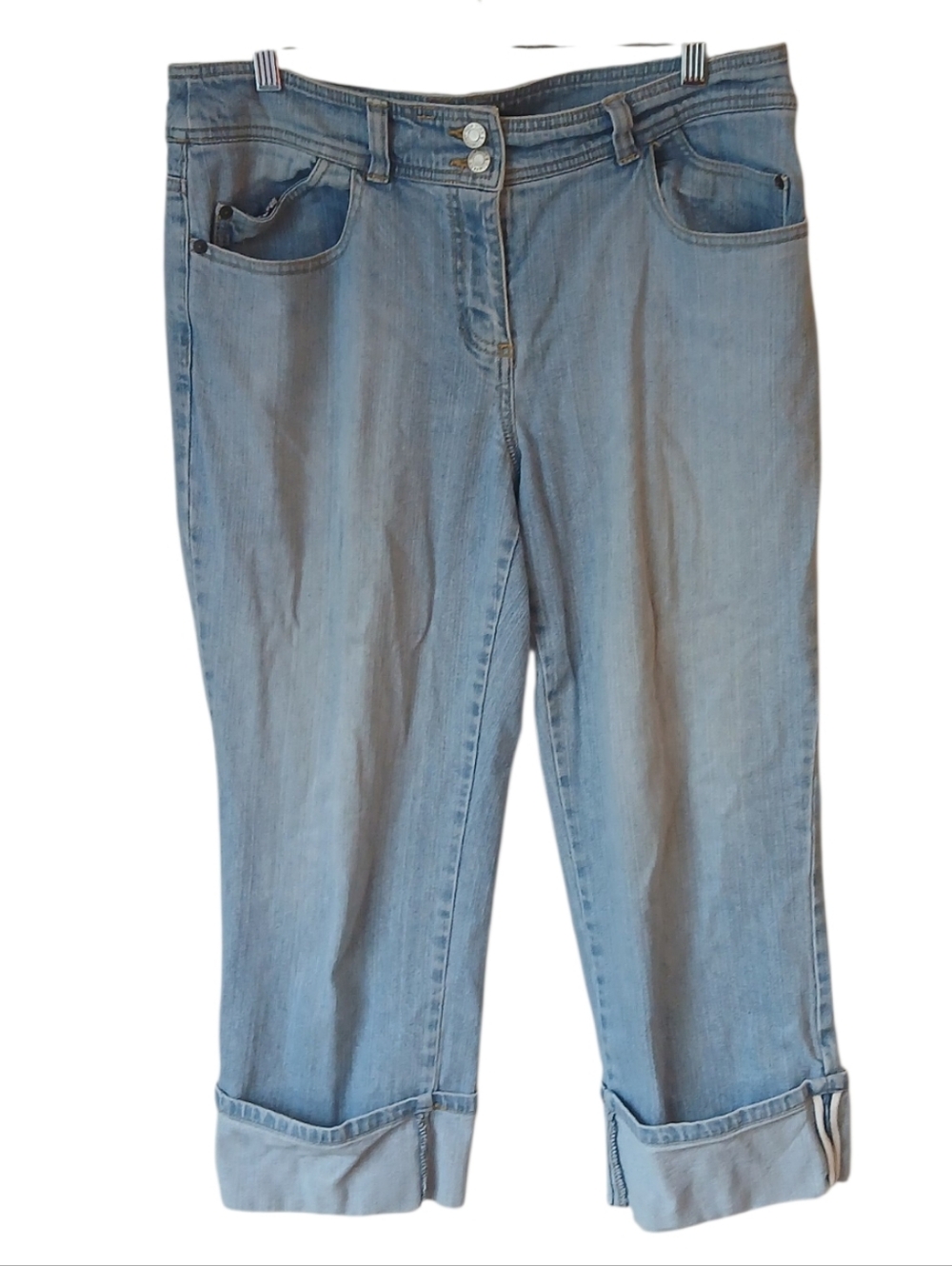 New York & Company Cropped Cuffed Jeans Size 12